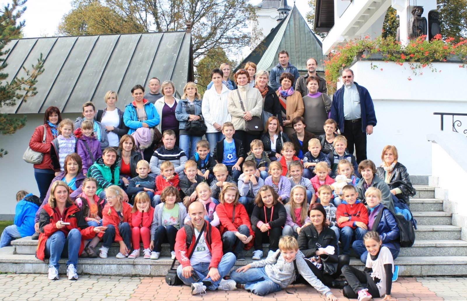 Wspólne zdjęcie pielgrzymów.