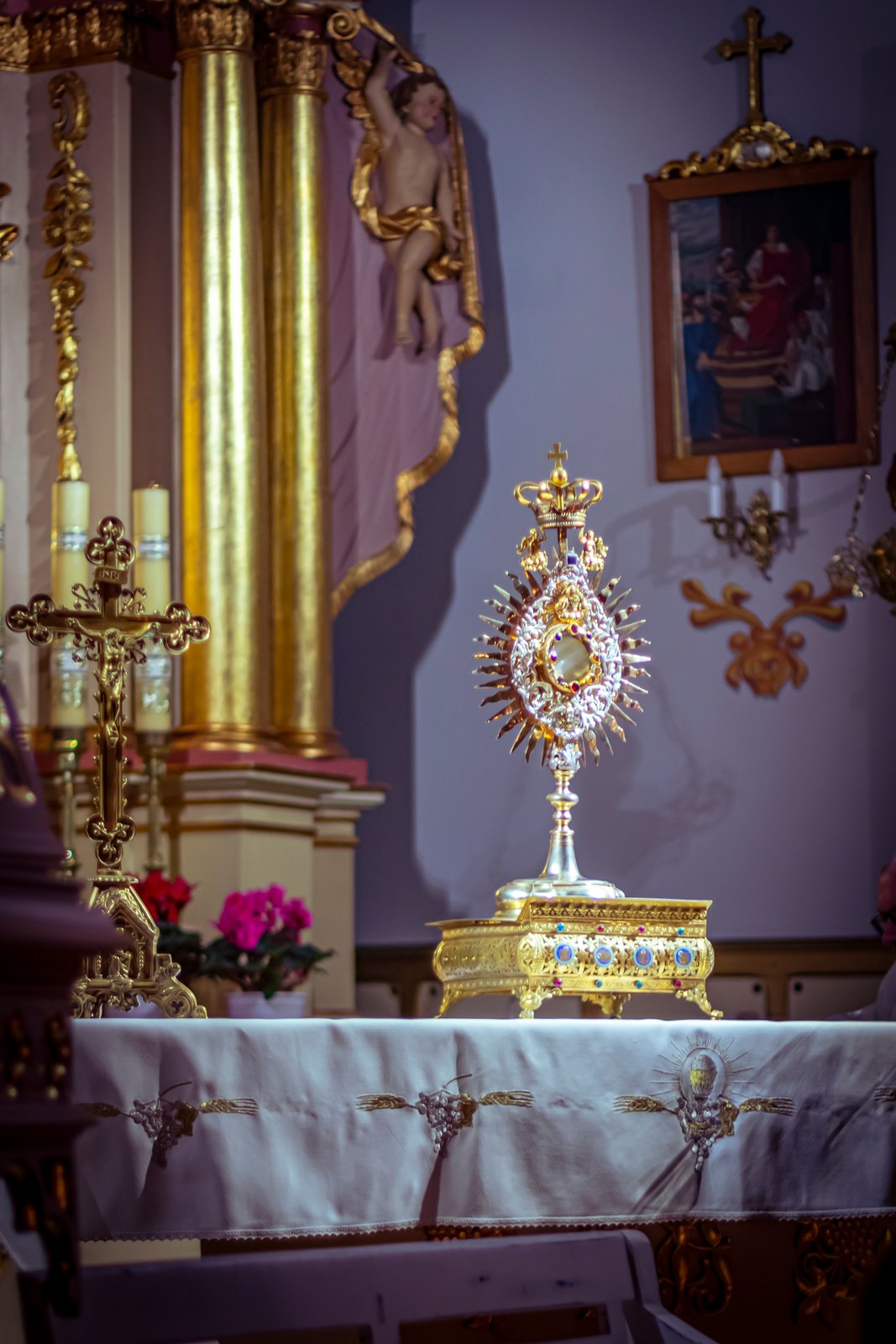 Najświętszy Sakrament w monstrancji