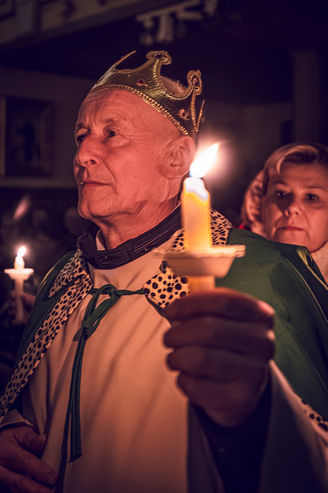 Świeca i skupienie.